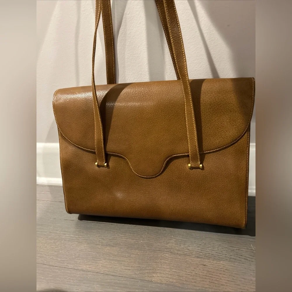 Gucci Vintage Leather Laptop Bag